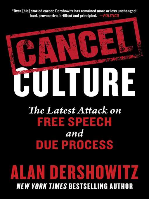 Title details for Cancel Culture by Alan Dershowitz - Available